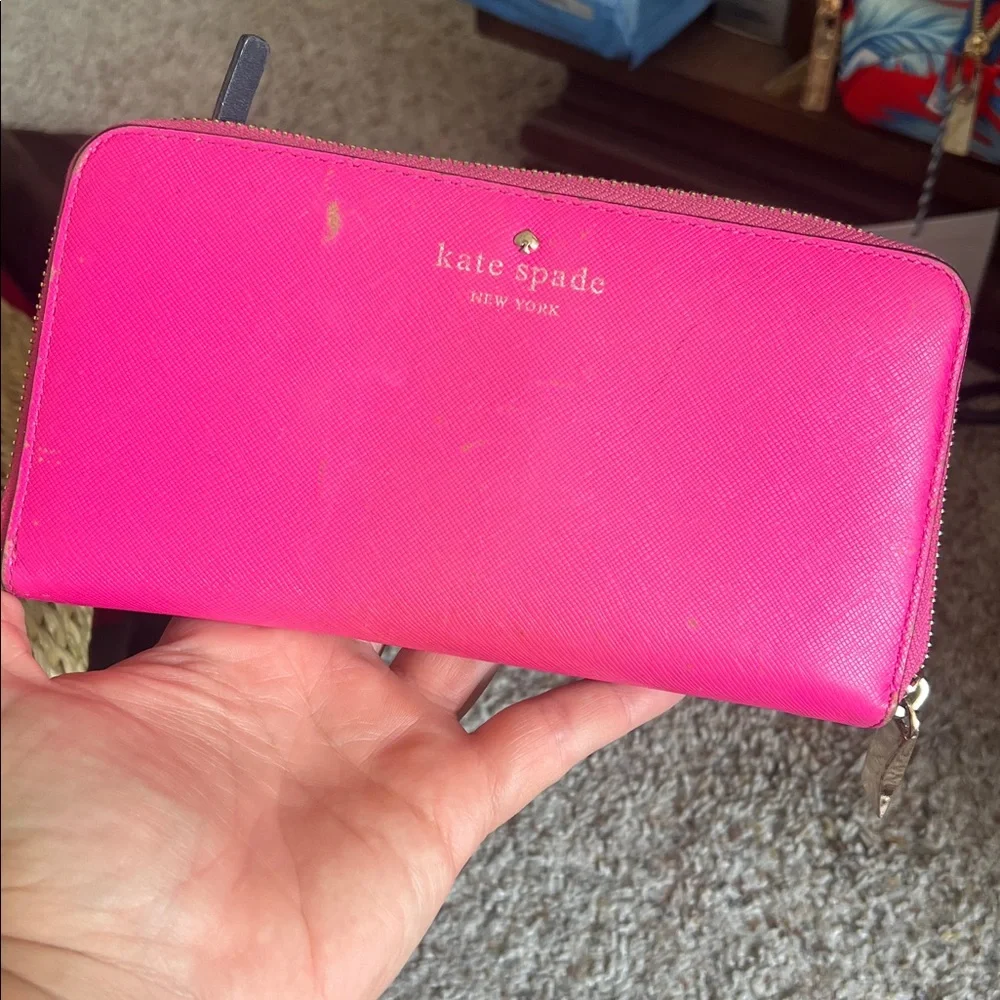 Kate Spade Fuchsia Zip Wallet - Picture 2 of 5